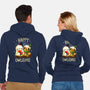 Happy Owlidays-Unisex-Zip-Up-Sweatshirt-Vallina84