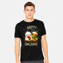 Happy Owlidays-Mens-Heavyweight-Tee-Vallina84