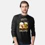 Happy Owlidays-Mens-Long Sleeved-Tee-Vallina84