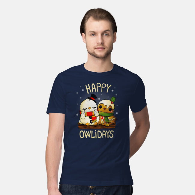 Happy Owlidays-Mens-Premium-Tee-Vallina84