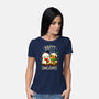 Happy Owlidays-Womens-Basic-Tee-Vallina84