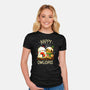 Happy Owlidays-Womens-Fitted-Tee-Vallina84