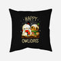 Happy Owlidays-None-Removable Cover-Throw Pillow-Vallina84