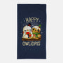 Happy Owlidays-None-Beach-Towel-Vallina84