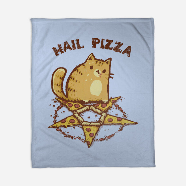 Hail Pizza-None-Fleece-Blanket-kg07