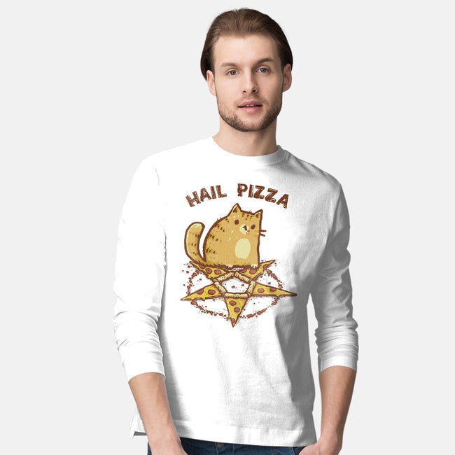 Hail Pizza-Mens-Long Sleeved-Tee-kg07