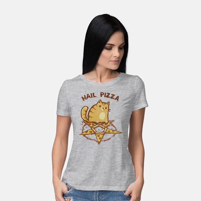 Hail Pizza-Womens-Basic-Tee-kg07