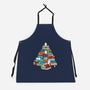 Christmas Books-Unisex-Kitchen-Apron-Vallina84