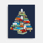 Christmas Books-None-Stretched-Canvas-Vallina84