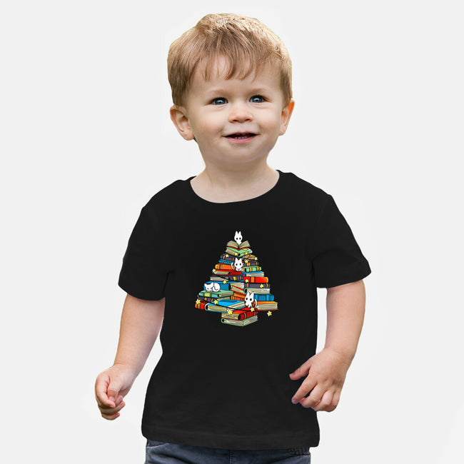 Christmas Books-Baby-Basic-Tee-Vallina84