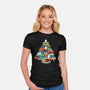 Christmas Books-Womens-Fitted-Tee-Vallina84