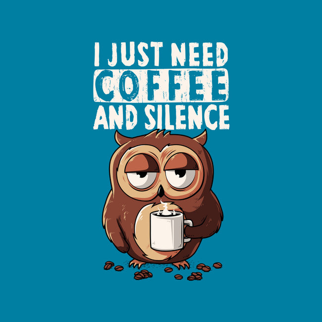 Coffee And Silence-Womens-Fitted-Tee-ducfrench