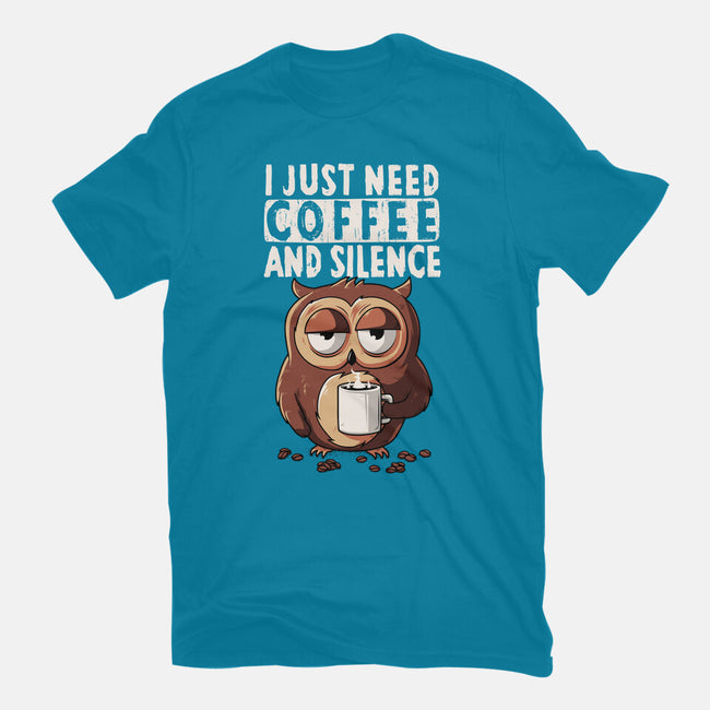 Coffee And Silence-Mens-Basic-Tee-ducfrench