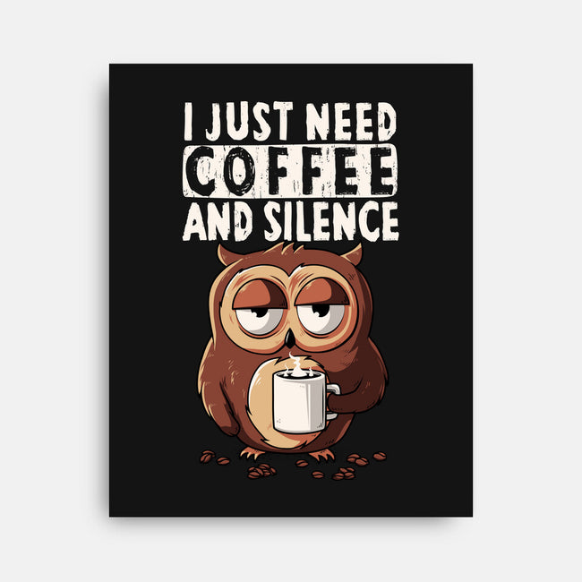 Coffee And Silence-None-Stretched-Canvas-ducfrench