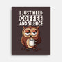 Coffee And Silence-None-Stretched-Canvas-ducfrench