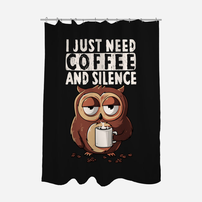 Coffee And Silence-None-Polyester-Shower Curtain-ducfrench