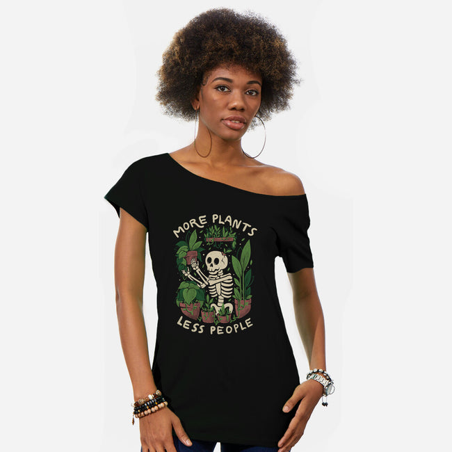 More Plants Please-Womens-Off Shoulder-Tee-eduely