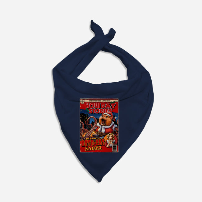 Gigantic Octo-Cat Santa-Dog-Bandana-Pet Collar-daobiwan