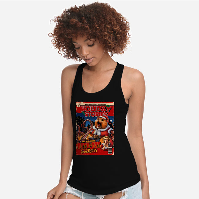 Gigantic Octo-Cat Santa-Womens-Racerback-Tank-daobiwan