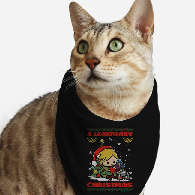 Legendary Christmas-Cat-Bandana-Pet Collar-fanfabio