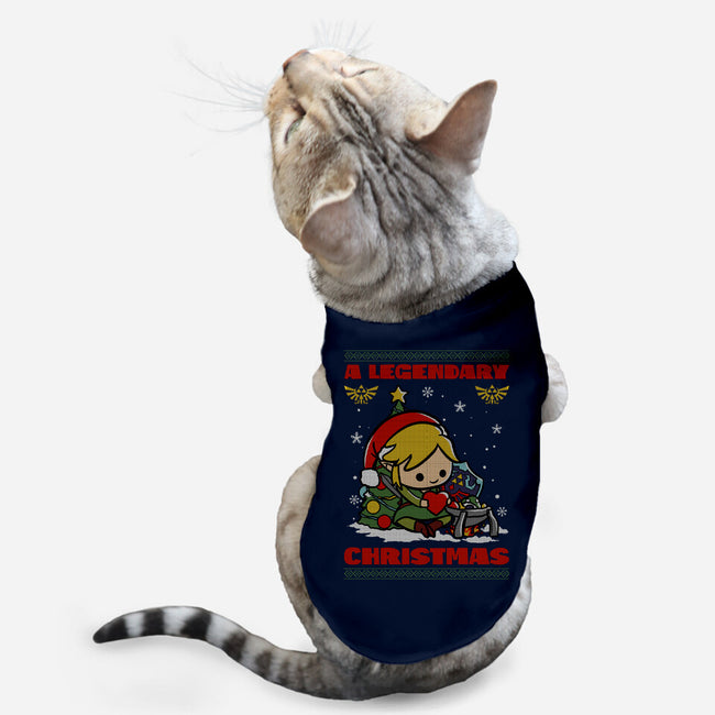 Legendary Christmas-Cat-Basic-Pet Tank-fanfabio