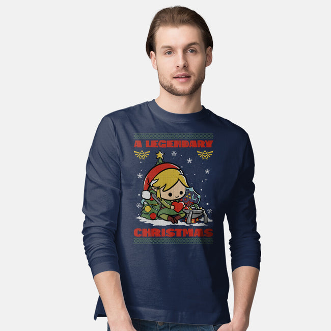 Legendary Christmas-Mens-Long Sleeved-Tee-fanfabio