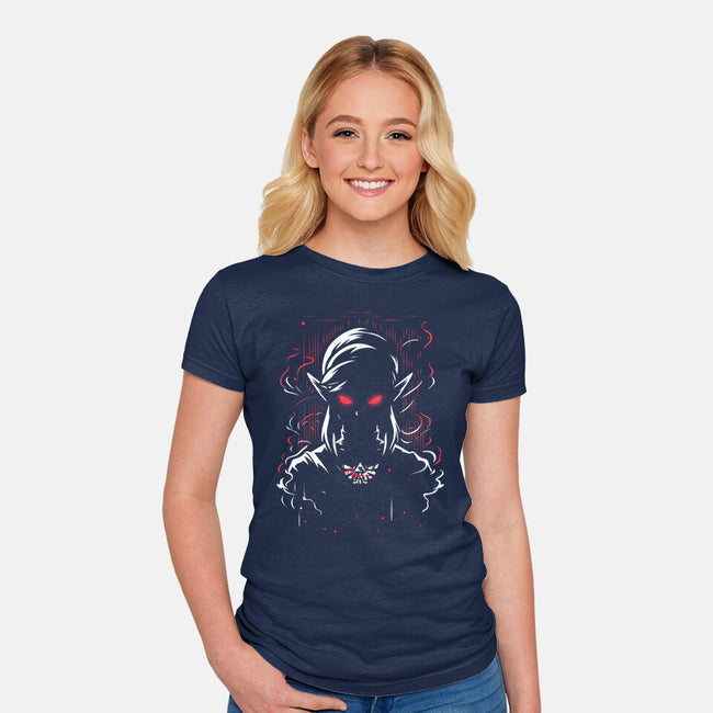 Corruption's Echo-Womens-Fitted-Tee-ashytaka