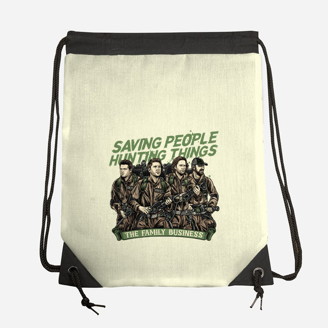 The Family Business-None-Drawstring-Bag-momma_gorilla