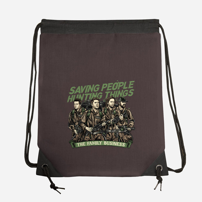 The Family Business-None-Drawstring-Bag-momma_gorilla