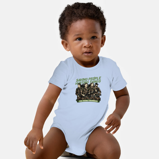 The Family Business-Baby-Basic-Onesie-momma_gorilla