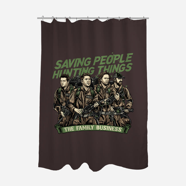 The Family Business-None-Polyester-Shower Curtain-momma_gorilla