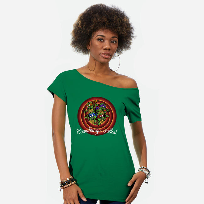 Cowabunga Folks-Womens-Off Shoulder-Tee-zascanauta