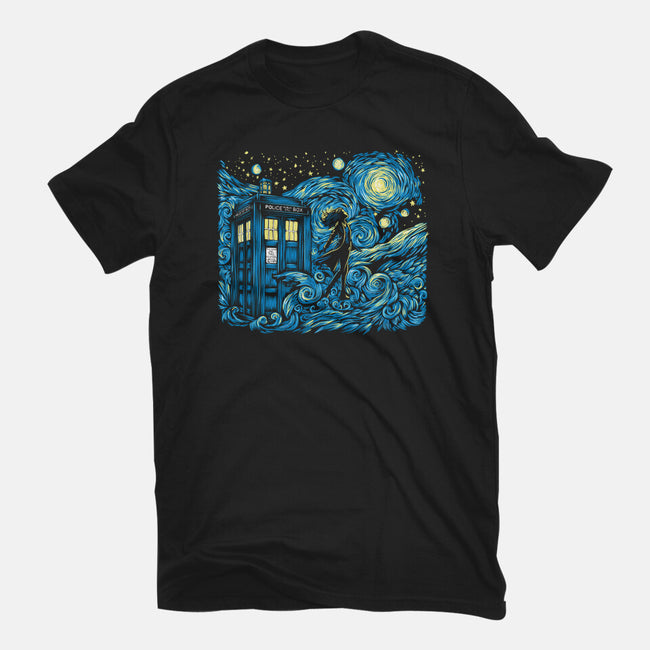 Dreams Of Time And Space-Womens-Fitted-Tee-DrMonekers