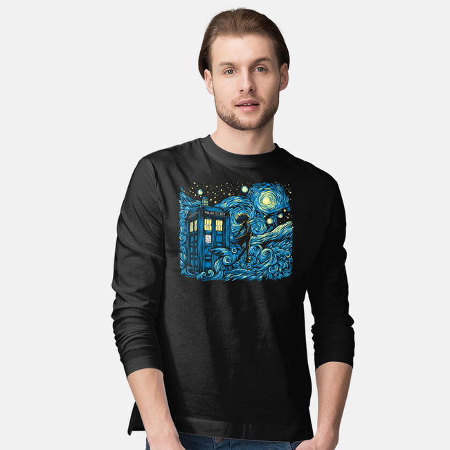 Dreams Of Time And Space-Mens-Long Sleeved-Tee-DrMonekers