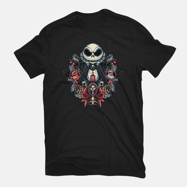 Christmas Jack-Womens-Fitted-Tee-momma_gorilla