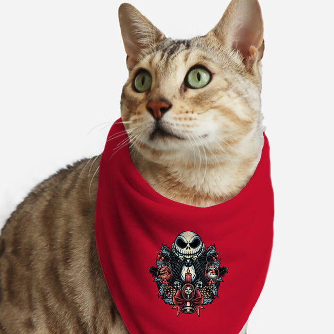 Christmas Jack-Cat-Bandana-Pet Collar-momma_gorilla