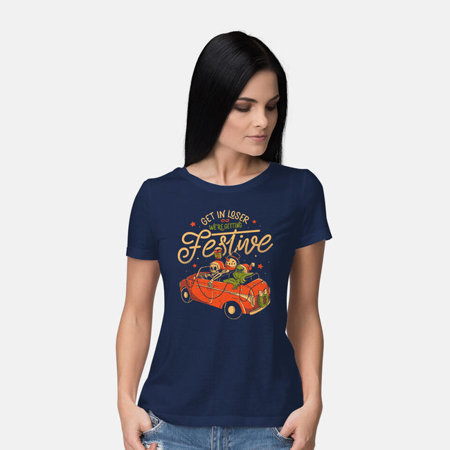 We're Getting Festive-Womens-Basic-Tee-eduely