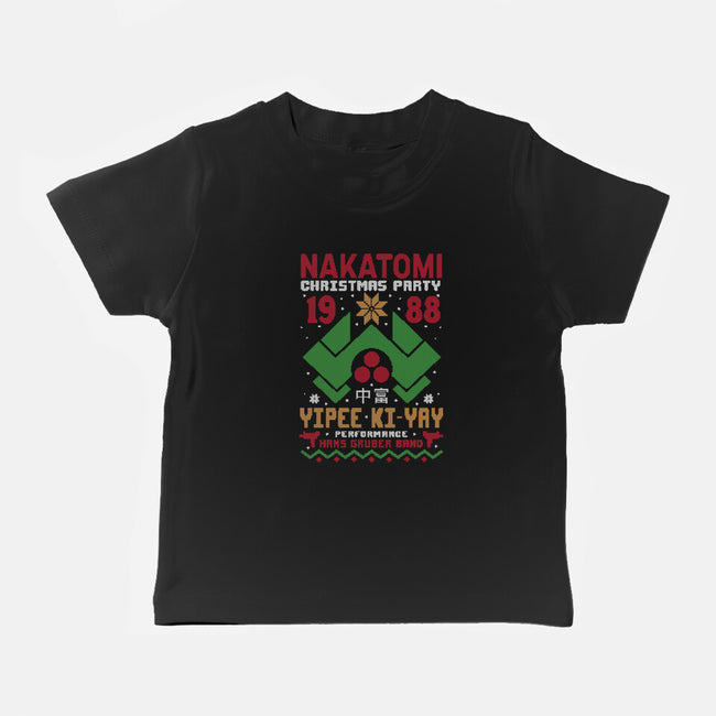 Nakatomi Christmas Party-Baby-Basic-Tee-Tronyx79