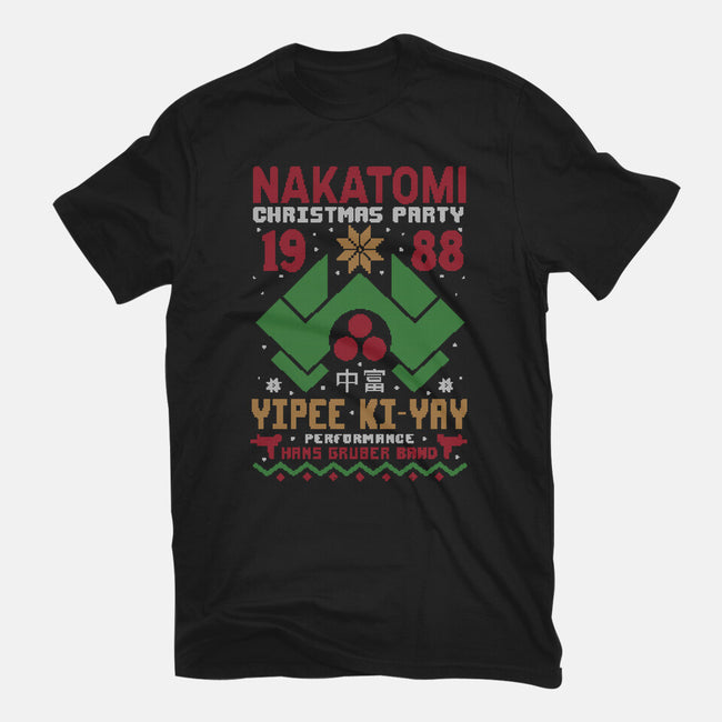 Nakatomi Christmas Party-Womens-Basic-Tee-Tronyx79