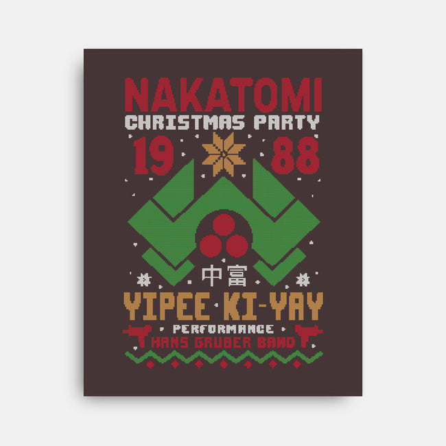 Nakatomi Christmas Party-None-Stretched-Canvas-Tronyx79