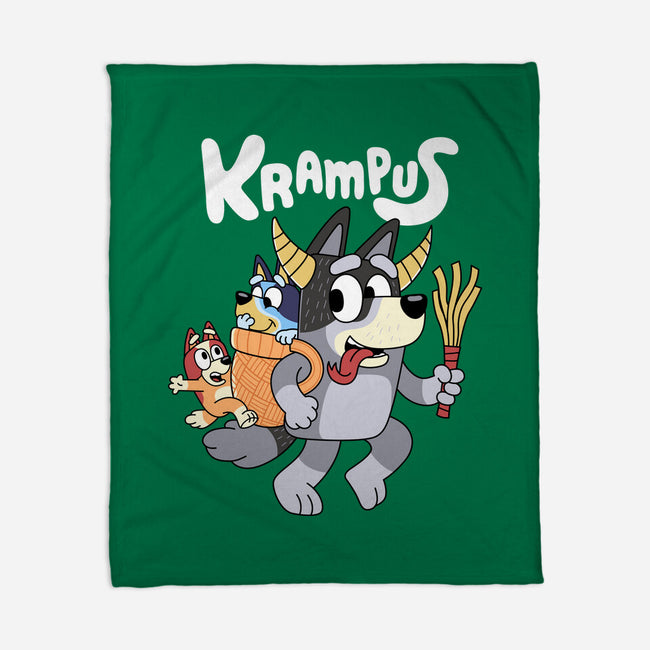 Krampus Bluey-None-Fleece-Blanket-Nemons