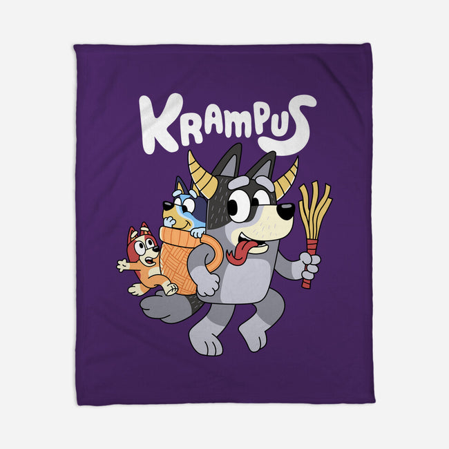 Krampus Bluey-None-Fleece-Blanket-Nemons