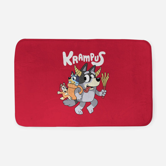 Krampus Bluey-None-Memory Foam-Bath Mat-Nemons