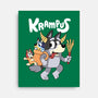 Krampus Bluey-None-Stretched-Canvas-Nemons