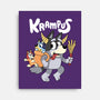 Krampus Bluey-None-Stretched-Canvas-Nemons