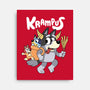 Krampus Bluey-None-Stretched-Canvas-Nemons