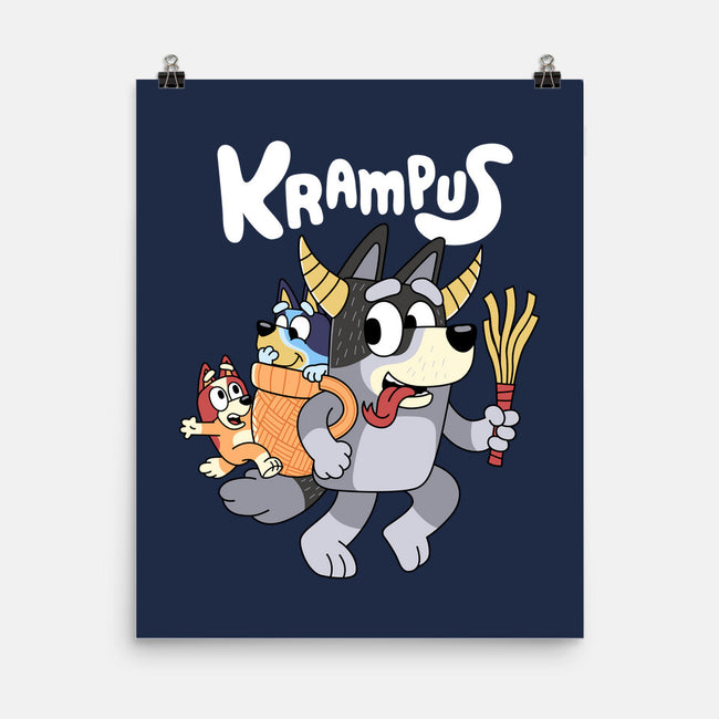 Krampus Bluey-None-Matte-Poster-Nemons