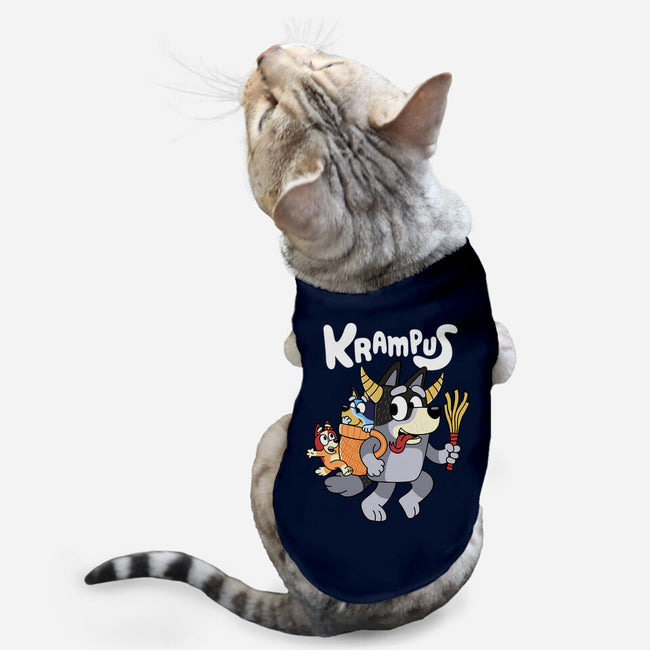 Krampus Bluey-Cat-Basic-Pet Tank-Nemons