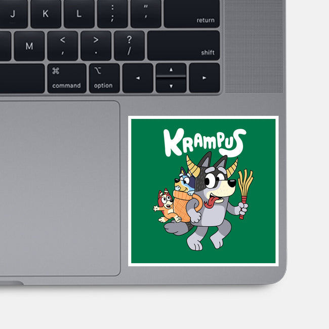Krampus Bluey-None-Glossy-Sticker-Nemons
