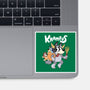 Krampus Bluey-None-Glossy-Sticker-Nemons